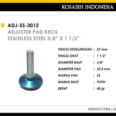 014 KOIN ADJUSTER PAD KECIL SS 3 per 8 X 1 1per 2