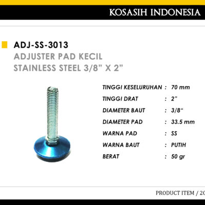 015 KOIN ADJUSTER PAD KECIL SS 3 per 8 X 2 INCH