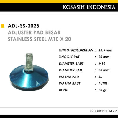 023 KOIN ADJUSTER PAD BESAR SS M10 X 20