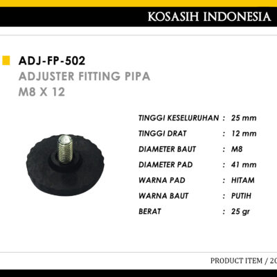 038 KOIN ADJUSTER FITTING PIPA M8 X 12