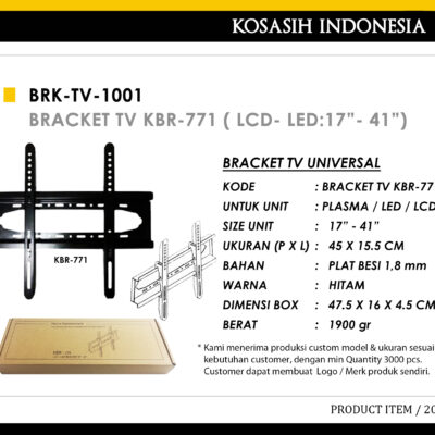 240 BRACKET TV KBR 771 ( LCD LED 17 – 41 INCH)