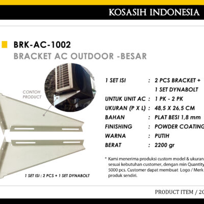 245 BRACKET AC BESAR ( SIZE  1 – 2 PK)